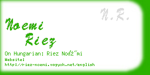 noemi riez business card